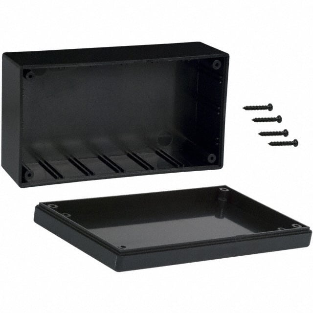 BOX ABS BLACK 5.308"L X 2.942"W