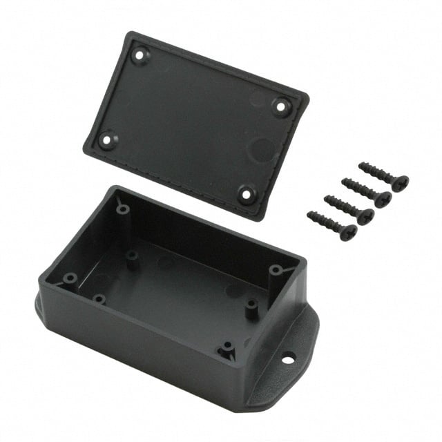 BOX ABS BLACK 3.12"L X 2.1"W