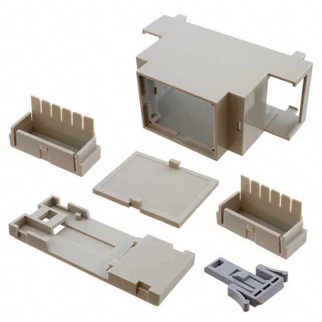 BOX ABS/PC GRAY 3.55"L X 1.43"W