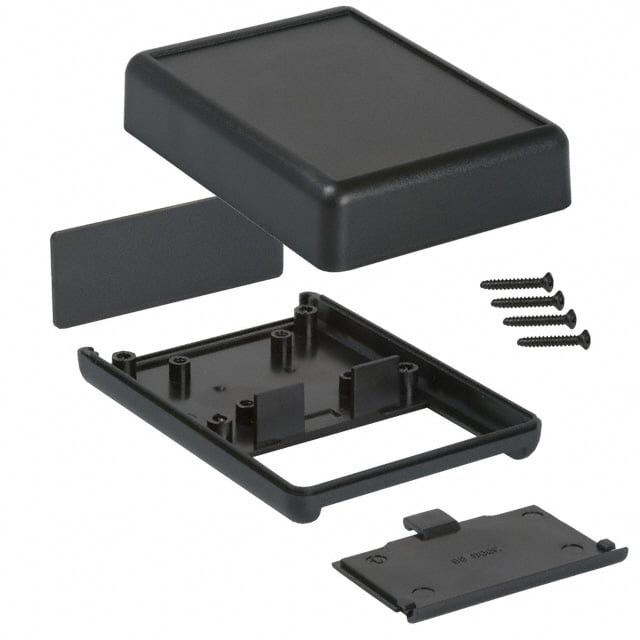 BOX PLASTIC BLK 3.62"L X 2.62"W