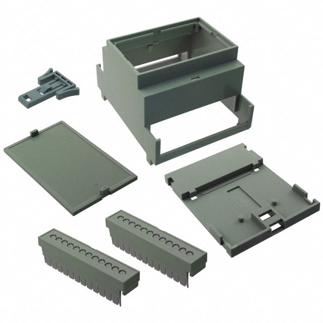 BOX ABS/PC GRAY 3.55"L X 2.8"W