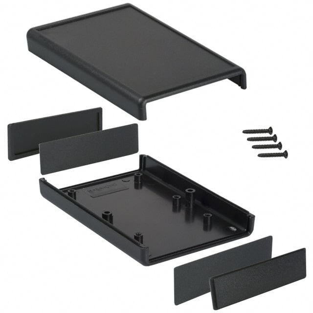 BOX PLASTIC BLK 4.38"L X 2.95"W