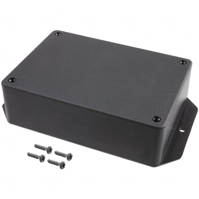 BOX ABS BLACK 5.072"L X 3.572"W