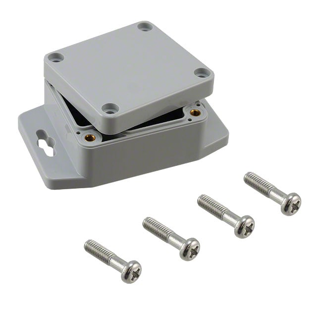 BOX PLASTIC GRAY 2.52"L X 2.28"W