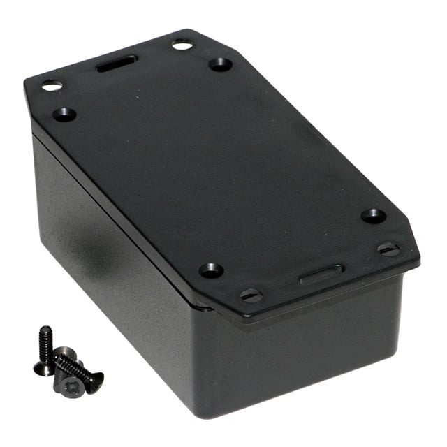 BOX PLASTIC BLK 3.43"L X 2.28"W