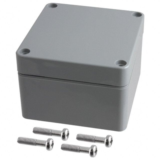 BOX ABS GRAY 3.23"L X 3.15"W