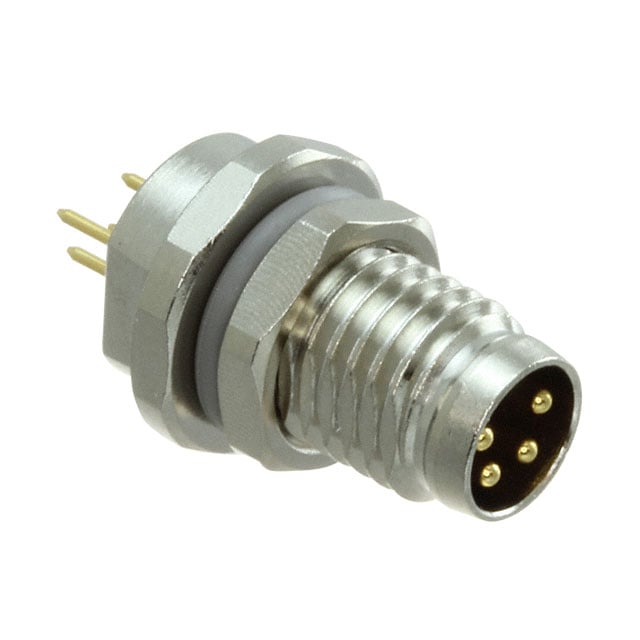 CONN PLUG MALE 4POS GOLD SOLDER