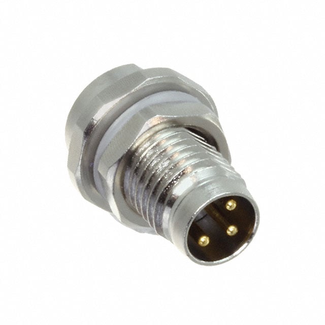 CONN PLUG MALE 3P GOLD SLDR CUP