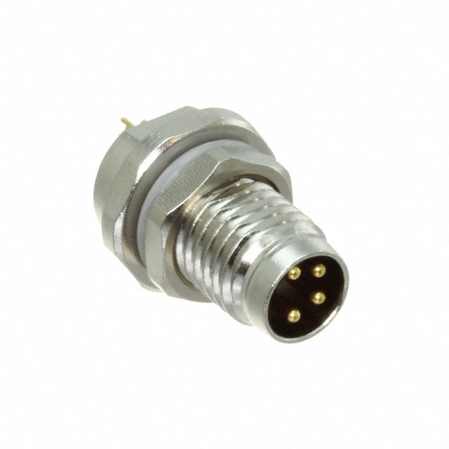 CONN PLUG MALE 4P GOLD SLDR CUP